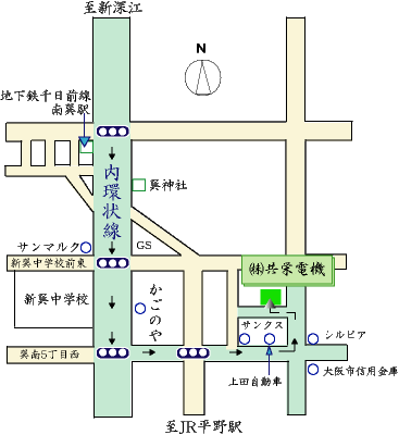 ������� ���h�d�@�ւ̒n�}